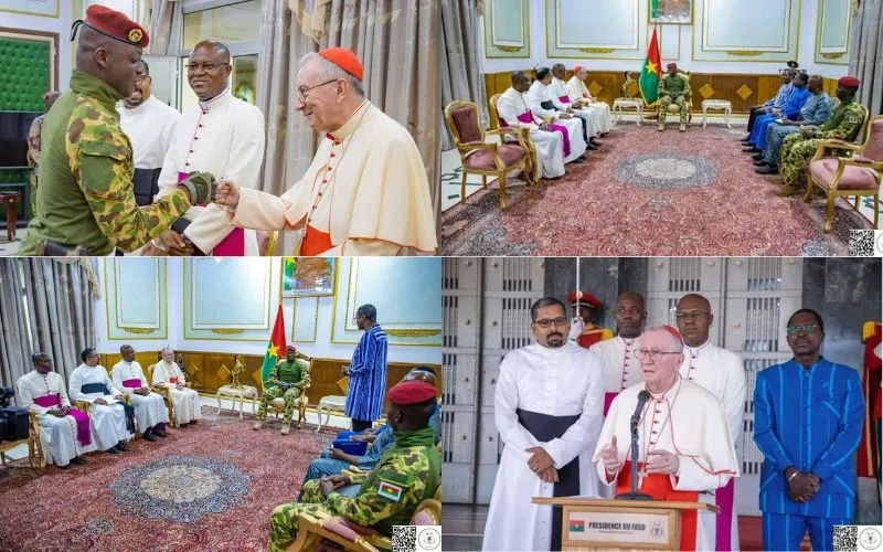 Le Secrétaire d'État du Vatican exprime le soutien du Saint-Siège à la paix lors de son audience avec le président du Burkina Faso
